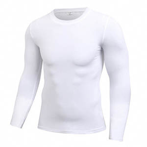 Men Long Sleeve <b>Compression</b> <b>Shirt</b> Breathable Quick Dry Sportswear for Gym and Outdoor Workout - Product Image 3