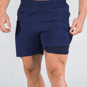 กางเกงขาสั้นออกกำลังกายผู้ชายคุณภาพสูง ดีไซน์ปรับแต่งได้ ลายเรียบ ผ้าแคนวาส แห้งเร็ว กันน้ำ บริการ OEM - Product Image 1