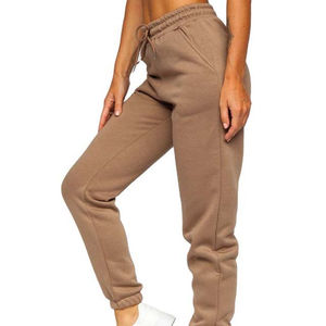 Venta al por mayor de pantalones de Jogger planos de algodón 100% para mujer personalizados OEM estilo callejero informal Anti-Pilling de alta calidad a la venta - Product Image 4