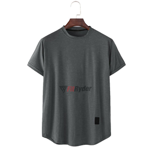 T-shirts à manches courtes pour hommes, tricotés, imprimés, unis, de haute qualité, style décontracté, écologiques, séchage rapide, fournisseur direct d'usine - Product Image 3