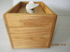 Caja de Madera de Nogal de Lujo para Pañuelos de Papel |   Moderno y Duradero Estuche de Almacenamiento para Baño/Sala de Estar |   Organizador de Decoración para el Hogar MS - Product Image 3