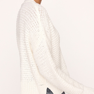 HULKGRIP SPORTS Mujeres Mezcla de lana Cardigan Cuello en V Manga larga Suéter suave y cálido Botones gruesos cubiertos Venta al por mayor Personalizable - Product Image 2