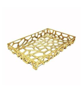 Plateau de service décoratif en aluminium de qualité supérieure pour la décoration de restaurant de mariage à la maison au prix de gros. - Product Image 4