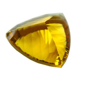 Pierre précieuse en vrac de forme de trillion de quartz de miel naturel pour la fabrication de bijoux par le fabricant et l'exportateur indiens au meilleur taux - Product Image 1