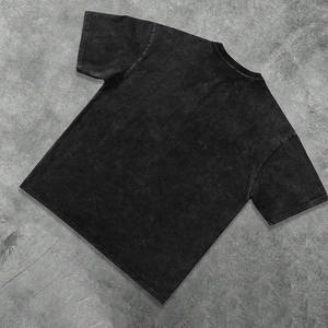 เสื้อยืดวินเทจแบบสตรีทแวร์แห้งเร็วเสื้อยืดซักกรดสีดำระบายอากาศได้ดี - Product Image 4