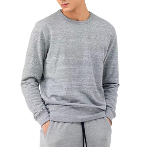 เสื้อสเวตเตอร์ถักของผู้ชายแขนยาวระบายอากาศได้มีซับในสำหรับฤดูใบไม้ร่วงสินค้าออกใหม่ออกแบบโลโก้ได้ตามต้องการ - Product Image 1