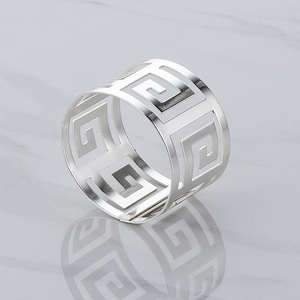 Anneau de serviette en métal érable classique élégant, écologique, durable, accessoire de table pour hôtels, restaurants, fêtes, repas en famille, en vrac - Product Image 6