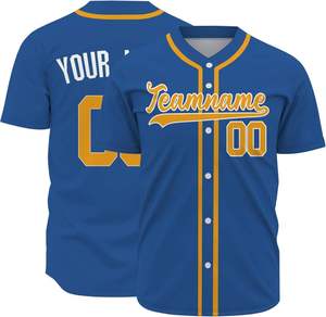 Por encargo transpirable 100% poliéster béisbol Jersey sublimación impreso equipo camisetas al por mayor en blanco - Product Image 5