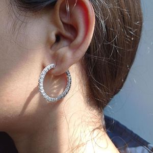 Pendientes de Aro con Moissanita, Plata de Ley, Opciones en Oro, Regalo de Aniversario de Bodas, Pendientes Personalizados, Joyería Fina - Product Image 4