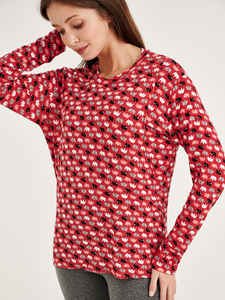 Tops de lactancia de manga larga para mujer de alta calidad, camiseta de maternidad posembarazo de Material suave, vestido informal sólido para primavera y otoño - Product Image 4