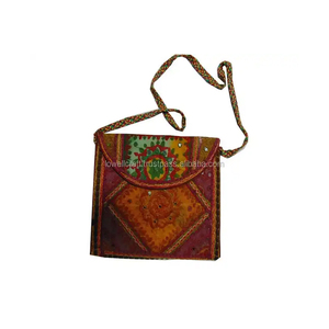 High Quality Custom Color Banjara Geometric Pattern Unisex Clutch <b>Tote</b> <b>Bag</b> Designer Vintage Cotton <b>Fabric</b> Lining Embroidered - Product Image 4