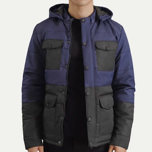 Chaquetas de Hombre, Chaqueta de Invierno con Capucha, Estilo Parka Acolchada, Resistente al Viento, Cálida, con Múltiples Bolsillos, Fabricante Mayorista OEM ODM - Product Image 2