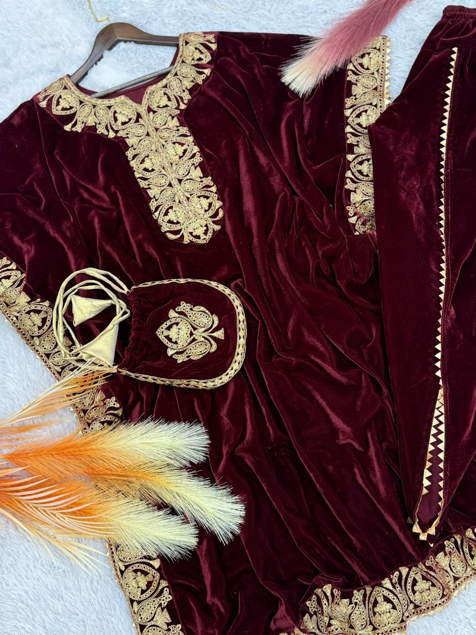 velvet kaftan
