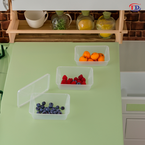 ภาชนะบรรจุอาหารพลาสติก2025ทรงสี่เหลี่ยมผืนผ้าแบบใช้แล้วทิ้ง550/650/750มล. พร้อมฝาปิดสินค้าใหม่ราคาไม่แพง - Product Image 5