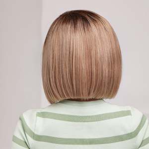 DWY 8 Inch for Ombre Light Brown Short Straight <b>Wig</b> - Product Image 6