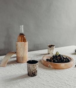 SOUVENT personnalisé fabriqué à la main sculpté en verre de corne naturelle en gros pour le vin bière eau maison Restaurant hôtel inspiré - Product Image 4