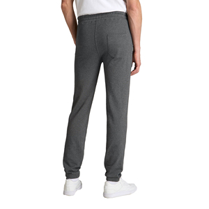 Jogging en molleton pour homme en coton léger droit avec logo personnalisé brodé Fermeture à cordon de serrage décontractée - Product Image 3