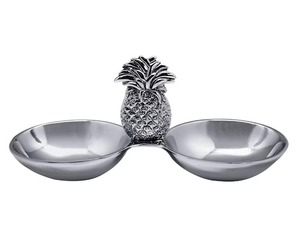 Bols de service en aluminium de style tendance avec ananas Design décoratif Snack & Noix Bowl Qualité incroyable - Product Image 1