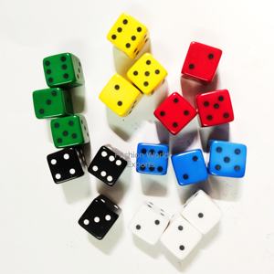 Jeu de dés en résine acrylique fabriqués à la main de forme carrée scintillante Aventures de table de luxe avec sac à dés en acrylique pratique - Product Image 1