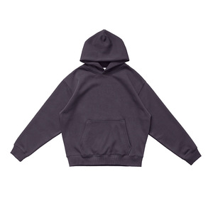Sweat à capuche surdimensionné en molleton français polyester/coton 340g, lourd, brodé, écologique, pour homme, streetwear de luxe - Product Image 4