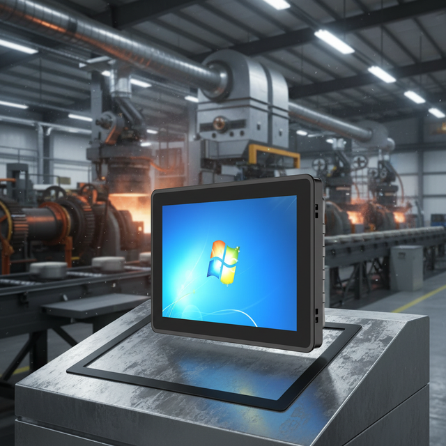 High Temp Resistant 24/7 Operation Filtered Case Intel Core I7 8550U 16GB SSD Linux/Android/Ubuntu 1500 Nits Industrial Computer