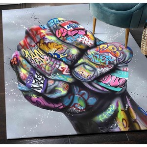 Tapis Graffiti Fist : Art Moderne, Tapis Antidérapant, Tapis Fin Non Tissé - Product Image 5