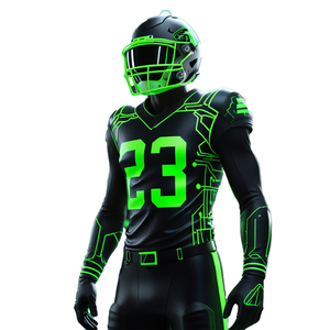 Conjunto de Uniforme de Fútbol Americano Unisex con 100% Poliéster Transpirable, Comodidad, Movimiento Flexible y Rendimiento Duradero - Product Image 3