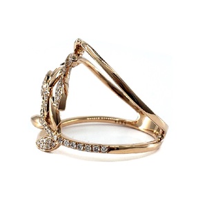 Tailor Made Classic Wedding Engagement High End 18k Rose Gold Natural Diamond Round Rings for Women or Gift - Product Image 2