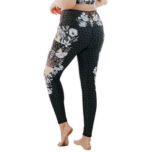 Vente en gros de leggings de yoga imprimés de talent et occultants Beeloved, dernière taille haute, leggings de gym à la mode de teinture écologique pour femmes - Product Image 5