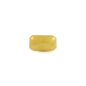 Saphir Jaune Naturel 4,25 Carats Facetté, Pierre de Saphir Jaune 4,25 Carats Coupe Ovale, Topaze Bleue avec Traitement Créé en Laboratoire - Product Image 2