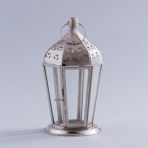 Portavelas de metal Tarro de vela de vidrio de alta calidad Elegante Otros portavelas Linternas y para decoración del hogar - Product Image 1