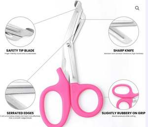 TRINITY INTERNATIONALS Tijeras de vendaje manual de acero inoxidable Premium para enfermeras de cirugía general - Product Image 5