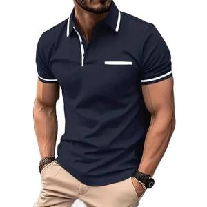 Nueva Camiseta de Manga Corta para Hombre, Antiarrugas, Estampada, de Punto, Ajustada, Transpirable, de Secado Rápido, 100% Algodón, Ligera, Estilo Urbano - Product Image 5