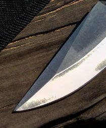 Handmade Full Tang Stainless Steel Blade Wood Handle Hunting Knife with <b>Leather</b> Sheath - Product Image 3