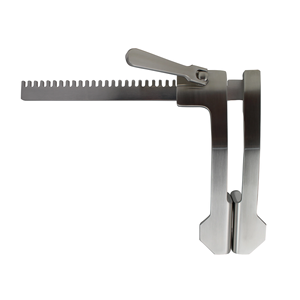 Finochietto Rib Retractor Esparcidor medio Hoja fenestrada Retractor neonatal Juego de instrumentos de acero inoxidable Instrumentos - Product Image 1