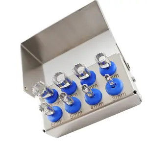 KIT DE COUPE D'IMPLANT DENTAIRE DE Haute Qualité 8 PCS KIT DE CHIRURGIE DE COUPE OSSEUSE DISQUE TREPHINE PERCEUSES TISSUS PUNCH CE ISO - Product Image 1