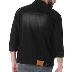 Chaqueta de Mezclilla de Invierno para Hombre, Diseño Personalizado OEM, Detalle de Piel de Oveja, Capucha con Letras, Secado Rápido, Transpirable, Elegante y Cálida, con Logotipo Personalizado - Product Image 4