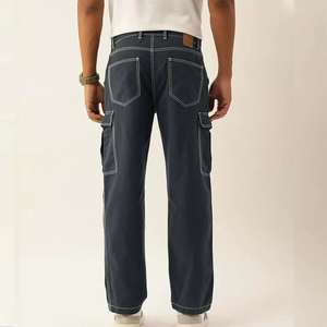 Pantalon de jogging personnalisé 100% coton pour homme, de haute qualité, lourd, avec grande poche, motif droit, devant plat, léger - Product Image 6