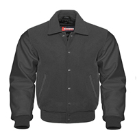 Vestes de baseball d'hiver de bonne qualité Paragon de fabrication supérieure/veste universitaire à col en cuir véritable en laine noire chaude