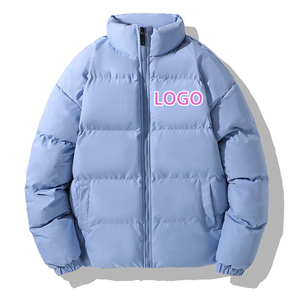OEM Custom Logo Men's Bomber <b>Duck</b> <b>Down</b> <b>Coat</b> Customized Solid Color Warm Thick Men Padding Puffer Jacket's - Product Image 1