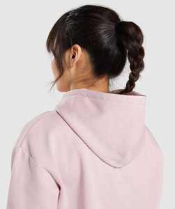 Sweat-shirt à capuche personnalisé rose pastel pour femme, en molleton doux, à manches longues, confortable, avec poche kangourou sur le devant, décontracté, pour tous les jours - Product Image 4