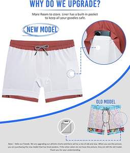 กางเกงขาสั้นออกกำลังกายผู้ชาย แห้งเร็ว ปรับแต่งโลโก้ได้ กางเกงวอร์มสำหรับวิ่ง เทรนนิ่ง ฟิตเนส กีฬา กางเกงวิ่งออกกำลังกาย - Product Image 3