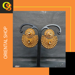 Traditional Earrings Set with 22CT Gold Plated Round Shaped Trendy Designed Fancy Earrings Set <b>for</b> <b>Sale</b> by Exporters - Product Image 5
