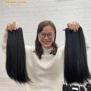 100% Remy Human Double Drawn Bone Straight Weft Hair Extensions Remy Hair <b>Bundles</b> Human Hair Extensions - Product Image 1