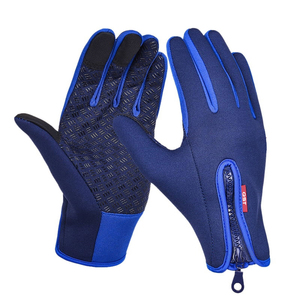 Guantes de Ciclismo de carreras de invierno Dedo completo Transpirable A prueba de viento Fibra de carbono Guantes de motocicleta Compatibilidad con pantalla táctil Deportes - Product Image 3