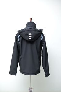 Lightweight and comfortable motor <b>bike</b> <b>jacket</b> with stretch softshell material removable thermal lining and hood - Product Image 4