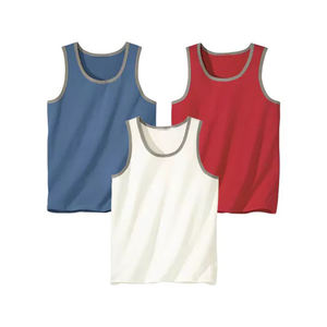 Débardeur pour homme Style décontracté Maillot de corps d'été doux sans manches T-shirt pour homme lavé Activewear gilets - Product Image 1