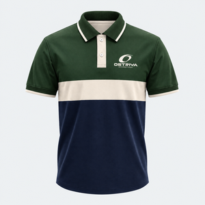เสื้อโปโลผู้ชายแขนสั้นคุณภาพสูงสไตล์สตรีทแวร์ขายดี  ใส่สบาย  รับสกรีนโลโก้  ลายเรียบ - Product Image 5