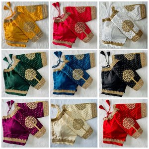 Indian Fancy Traditional Ready made <b>Blouse</b> Stylish Designer Fancy <b>Blouses</b> New Design Latest Exclusive Trendy Exclusive Ethnic - Product Image 2