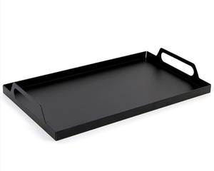 Plateau de service rectangulaire en fer noir de haute qualité vaisselle décorative pour la maison pour manger et servir des aliments pour un usage domestique - Product Image 6